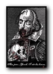 Zombie William Shakespeare Poster Ate Brains PP32249