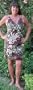 Sexy Halter Dress - Abstract Hibiscus Hawaiian Aloha Crisscross Back Fitted Halter Sun Dress in Black - XXL