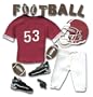 EK Success SPJB068 Jolee's Boutique Football Dimensional Stickers