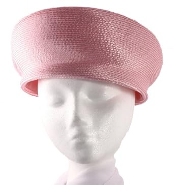 Oriental Pill Box Hat - Retro Style Straw Hat