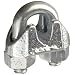 CM 86190 Malleable Wire Rope Clip, Steel, 3/16" Trade, 8 lbs Capacity, (Carton of 100)