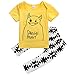 Baby Boys Letters Monster Short Sleeve T-shirt and Graphics Pants Outfit (90(18-24M))