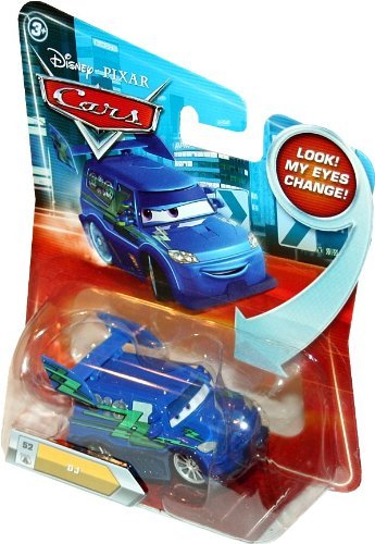 Disney / Pixar CARS Movie Die Cast Car with Clock 01.55 lenticular eyes DJ