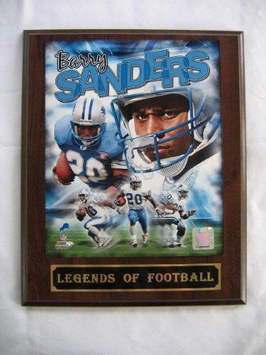 Barry Sanders Legends of Football Plaque