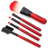 Brush Set FASH, 5pcs rouge foncé