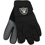 Oakland Raiders Black Deluxe Utility Work Gloves