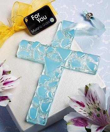 Murano Glass Collection Hanging Cross, 1