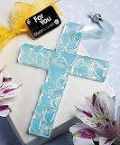 Murano Glass Collection Hanging Cross Favor (Blue)
