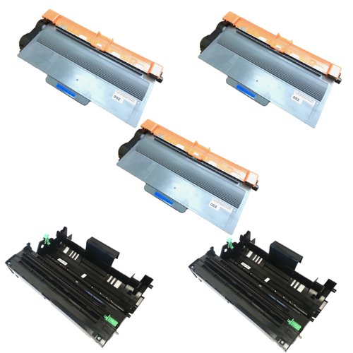 HI-VISION HI-YIELDS � Compatible Toner Cartridge Replacement for Brother TN750 + Compatible Drum Unit Replacement for Brother DR720 (3 Toner, 2 Drum, 5-Pack) On Sale