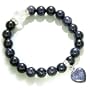 Swarovski and Blue Gold Stone Good Luck Talisman Bracelet