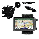 Garmin Nuvi 760 Flexible Auto Windshield Holder with Car Charger - Uses Gomadic TipExchange