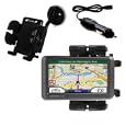 Garmin Nuvi 760 Flexible Auto Windshield Holder with Car Charger - Uses Gomadic TipExchange