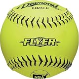 Diamond 11-Inch Super Synthetic Cover Softball, 47 COR, 375 Compression, ASA Stamped, Dozen