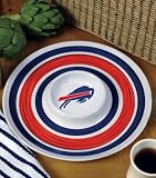 Buffalo Bills Melamine 14 Chip and Dip Set