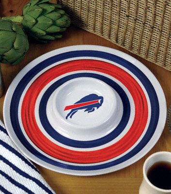 Buffalo Bills Melamine 14 Chip and Dip Set
