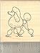 Poodle Dog Rubber Stamp