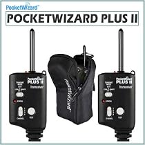 PocketWizard Plus II Transceiver 801-125 Relay Radio Slave Transmitter Receiver 2-piece w/ PockeWizard Case for 2