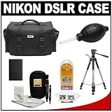 Nikon 5874 Digital SLR Camera Case - Gadget Bag with EN-EL9 Battery + Tripod + Accessory Kit for D5000, D3000, D60, D40x & D40