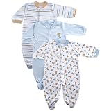 Snap Front Sleep N Play, 3-Pack