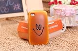 Bread Style PU Soft Case for iPhone 4 4G Funny Cartoon Smile Face