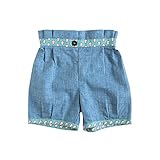 SOULEIADO かぼちゃパンツ ブルー 90cm 47715