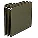 Smead 100% Recycled FasTab Hanging File Folder, 1/3-Cut Built-in Tab, Letter Size, Standard Green, 20 per Box (64037)