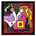 Laminated Wall Ready Art - After Making Love By Britto (31 x 31")