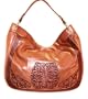 Antonio Melani "Belmont" Saddle Leather Hobo Handbag Purse Bag