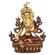 Tibetan Buddhism: Copper Green Tara Statue