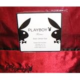 Playboy Red Embroidered Satin Full Size Sheet Set