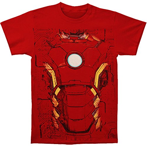 Avengers Iron Man Costume Suit Adult T-shirt - Red