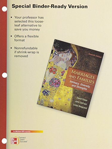 LOOSELEAF FOR MARRIAGES AND FAMILIES: INTIMACY DIVERSITY & STRENGTHS