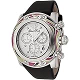 Glam Rock Women's GR10512 Smalto Collection Diamond Chronograph Black Techno Watch