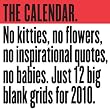 The Calendar 2010...