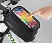 Roswheel 2014 New Updated Cycling Bicycle Bike Front Tube Top Tube Smartphone Bag Frame Pannier Phone Holder for iPhone Samsung HTC Nokia Sony LG and other Smartphones (Black, M-4.8'')