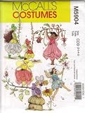 McCalls Pattern 5904 Toddler Girls Halloween Fairy Costume Size 2-3-4-5