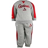 Majestic St Louis Cardinals Ash Infant 2 Piece Warmup Outfit