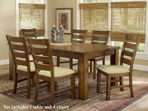 5pc Dining Table and Oak Finish