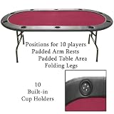 Full Size Felt Poker Table - Green Felt