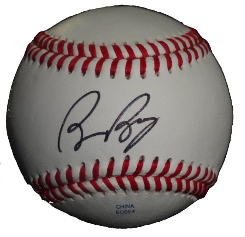 San Francisco Giants Manager Bruce Bochy Autographed ROLB Baseball, San Diego Padres, Proof Photo of Bruce Signing for Us.