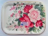 Keswick Trays ケズウィックトレイ スクエアートレイ RED PEONY Mサイズの画像