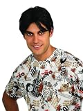 Rubie's Costume Co Men's Charlie Sheen Wig, Black, One Size