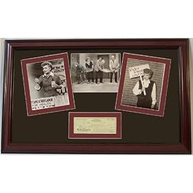 Lucille comedienne Horizontal Signed Check with 3 Photos