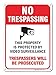 Video Surveillance Sign - 7x10 - No Trespassing Violators Will Be Prosecuted Sign Legend .40 Aluminum