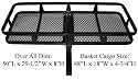 1,000 Lb Cargo Basket Luggage Carrier Hauler Rack 48x18