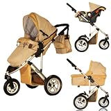 Metro 3 Wheel 3 in 1 Travel System - Gold