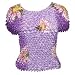 Gourmet Popcorn Shirt - Short Sleeve Motif Print (Variegated Violet)