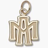Texas A & M Aggies 3/8 ATM Charm - 14KT Gold Jewelry
