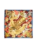 Christian Lacroix Antique Matador Jacket Printed Silk Square Scarf Brown
