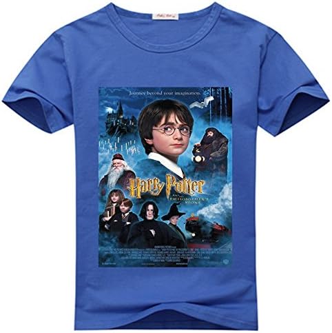 Angelbaby Lin Cheap Harry Potter Youth T-Shirts Navy Blue Size S (8-10Y,Chest:80cm)